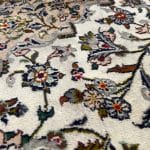 380 x 300cm Hand Knotted Persian Kashan Cream Brown Wool Rug - Image 5