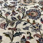 380 x 300cm Hand Knotted Persian Kashan Cream Brown Wool Rug - Image 6