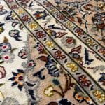 380 x 300cm Hand Knotted Persian Kashan Cream Brown Wool Rug - Image 7