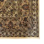 380 x 300cm Hand Knotted Persian Kashan Cream Brown Wool Rug - Image 8