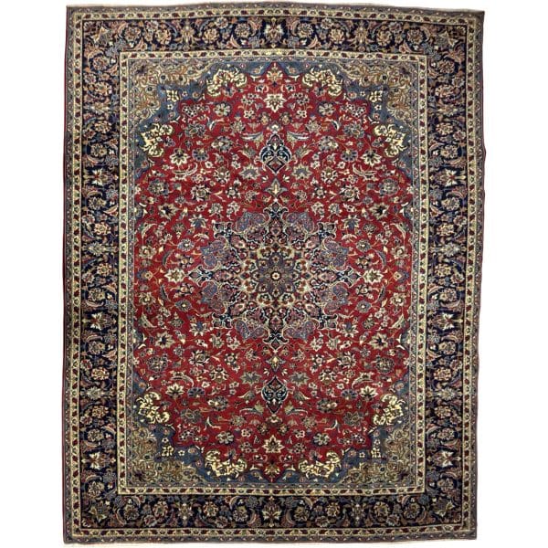 414 x 300cm Hand Knotted Persian Red Najafabad Rug
