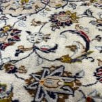 295 x 203cm Hand Knotted Persian Ivory Kashan Rug - Image 6