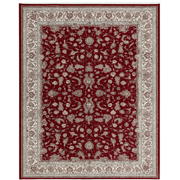 400 x 300cm Royal Red Persian Afshan Floral Machine-Made Rug