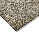 298 x 190cm Hand Knotted Persian Vintage Classic Ivory Kashan Rug - Image 4