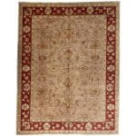241 x 188cm Hand Knotted Afghan Chobi Ziegler Wool Rug