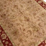 241 x 188cm Hand Knotted Afghan Chobi Ziegler Wool Rug - Image 3