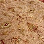 241 x 188cm Hand Knotted Afghan Chobi Ziegler Wool Rug - Image 4