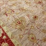 241 x 188cm Hand Knotted Afghan Chobi Ziegler Wool Rug - Image 5