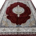 400 x 300 cm High Quality Machine-Made Red Persian Silk Rug - Image 2