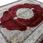 400 x 300 cm High Quality Machine-Made Red Persian Silk Rug - Image 5