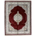 400 x 300 cm High Quality Machine-Made Red Persian Silk Rug