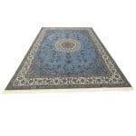 400 x 300cm Imperial Sky Blue Persian Nain Design  Rug - Image 2