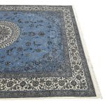 400 x 300cm Imperial Sky Blue Persian Nain Design  Rug - Image 8