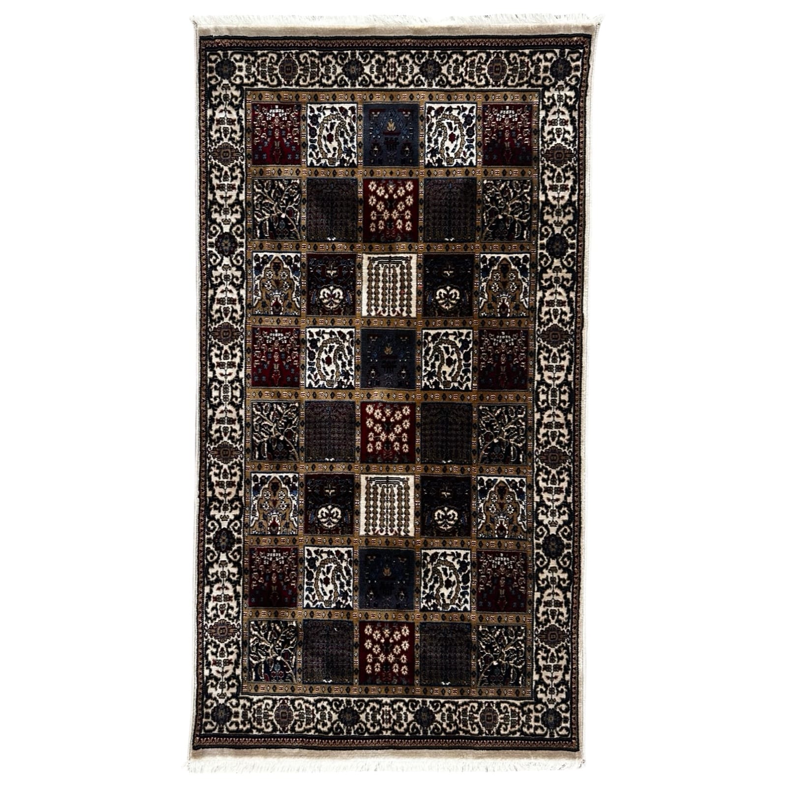 jakak_22 150 x 80cm Cream-Beig Soft Pile Machine-Woven Bakhtyari Design Rug - Image 1