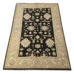 185 x 119cm Hand Knotted Soft Tone Afghan Chobi – Wool Rug - Image 2