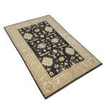 185 x 119cm Hand Knotted Soft Tone Afghan Chobi – Wool Rug - Image 4