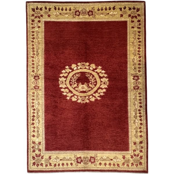 286 x 199cm Hand Knotted Afghan Royal Design Chobi Wool Rug