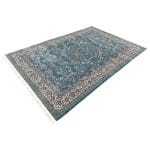 300 x 200cm Royal Blue Persian Afshan Floral Rug - Image 2