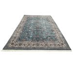 400 x 300cm Royal Blue Persian Afshan Floral Machine-Made Rug - Image 2