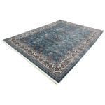 400 x 300cm Royal Blue Persian Afshan Floral Machine-Made Rug - Image 3