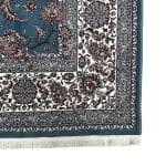 400 x 300cm Royal Blue Persian Afshan Floral Machine-Made Rug - Image 6