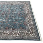 400 x 300cm Royal Blue Persian Afshan Floral Machine-Made Rug - Image 7