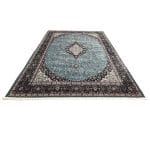 400 x 300cm Royal Persian Kashan Medallion Machine Made Blue Rug - Image 2
