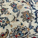 344 x 257cm Hand Knotted Persian Cream Kashan Wool Rug - Image 5