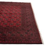 287cm x 198cm Hand-Knotted Red Afghan Wool Akche Rug - Image 5