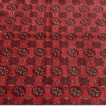292 x 203cm Hand-Knotted Red Afghan Wool Akche Rug - Image 4