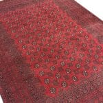 291 x 205cm Hand-Knotted Red Afghan Wool Akche Rug - Image 3