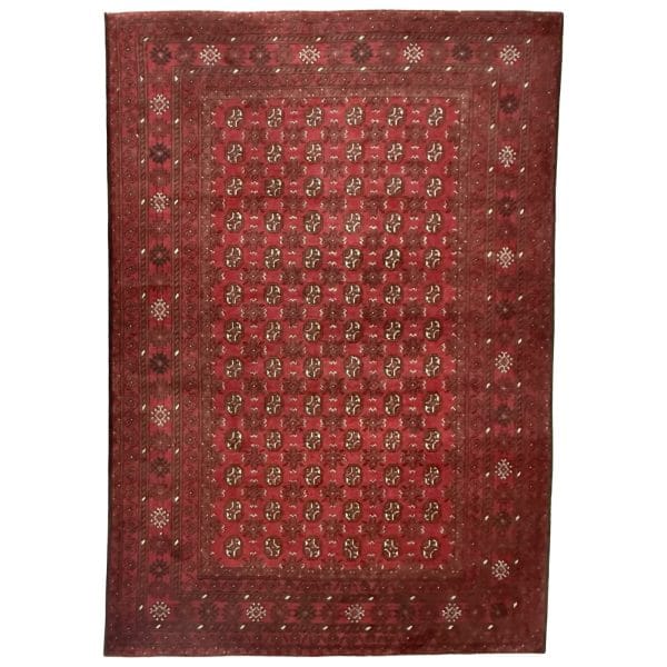 Hand Knotted Afghan Akche – Wool Rug