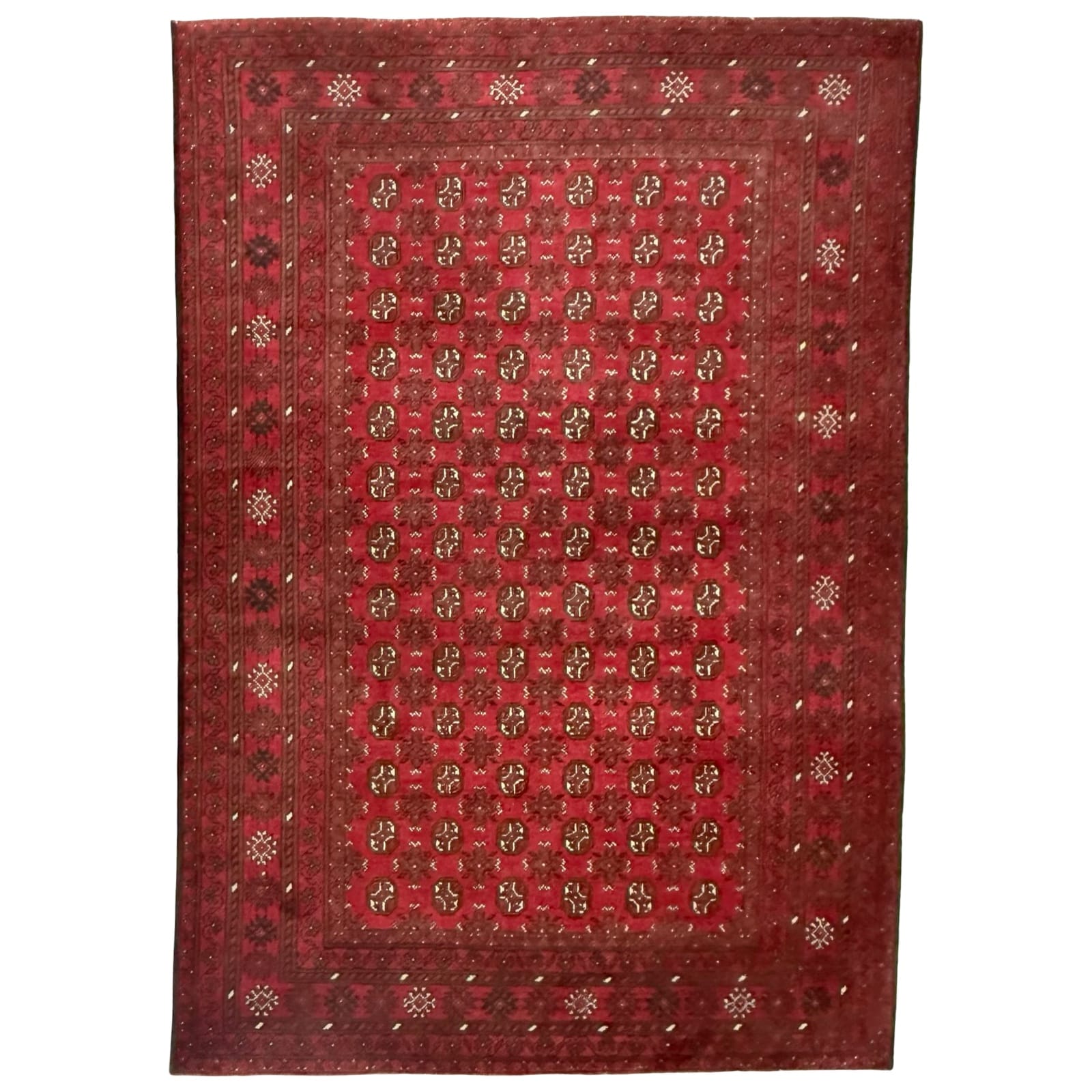 reddds_1 Hand Knotted Afghan Akche – Wool Rug