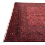 288 x 190cm Hand-Knotted Red Afghan Wool Akche Rug - Image 4