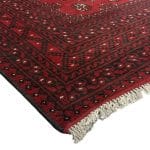291cm x 199cm Hand-Knotted Red Afghan Wool Akche Rug - Image 6