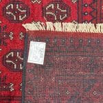 280cm x 192cm Hand-Knotted Red Afghan Wool Akche Rug - Image 7