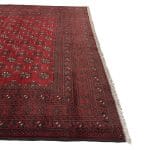 289cm x 205cm Hand-Knotted Red Afghan Wool Akche Rug - Image 4