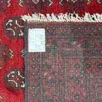289cm x 205cm Hand-Knotted Red Afghan Wool Akche Rug - Image 7