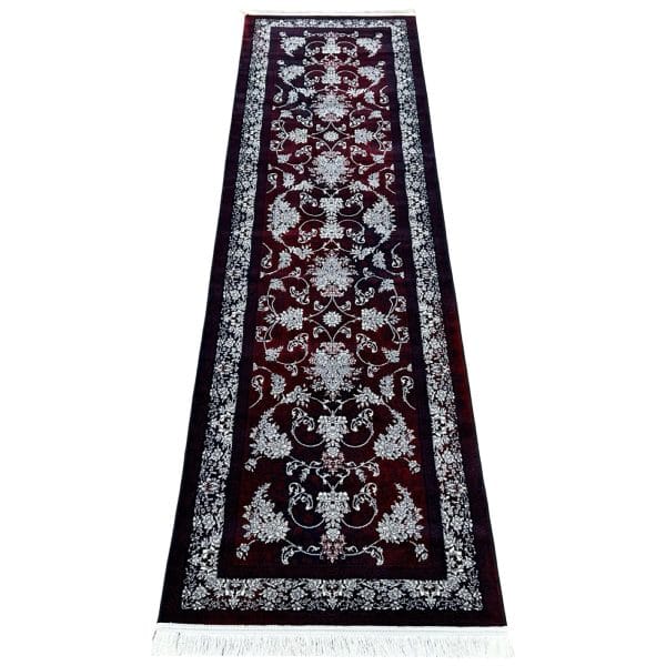 300 X 80cm Elite Burgundy Floral Persian Runner