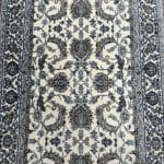 300 x 80cm Heritage Floral Persian Cream Runner - Image 7