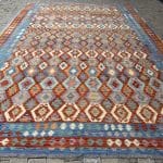 598 x 412cm Hand Woven Extra Large Size Kilim Chobi Rug