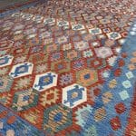 598 x 412cm Hand Woven Extra Large Size Kilim Chobi Rug - Image 4