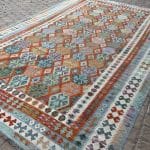 493 x 303cm Hand Woven Extra Large Size Kilim Chobi Rug - Image 6