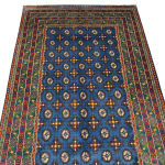 248cm x 168cm Hand-Knotted Color Afghan Akche – Wool Rug - Image 3