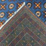248cm x 168cm Hand-Knotted Color Afghan Akche – Wool Rug - Image 6