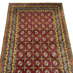 216cm x 147cm Hand-Knotted Color Afghan Akche – Wool Rug - Image 3