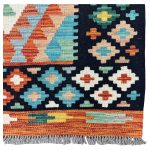 297cm x 83cm Hand-Woven Afghan Kilim – Runner Rug - Image 4