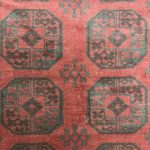196cm x 151cm Hand-Knotted Red Afghan Akche – Wool Rug - Image 4