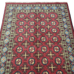178cm x 119cm Hand-Knotted Color Afghan Akche – Wool Rug - Image 2