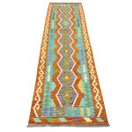 300cm x 84cm Hand-Woven Afghan Kilim – Runner Rug